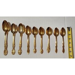 Collection of Rogers Bros Goldtone Flatware